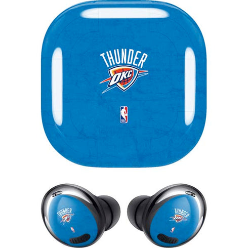 NBA OKC Thunder Distressed Galaxy Buds Pro Skin